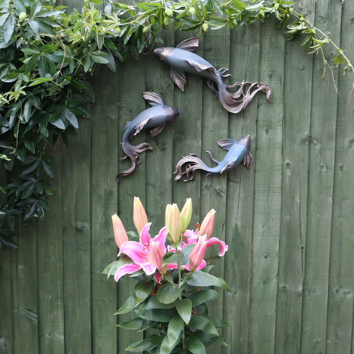 Bronze Fish Wall Art (Pair of Medium and Small) Bentley & Bo