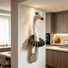 Load image into Gallery viewer, Matilda Ostrich Head – Wall Mount