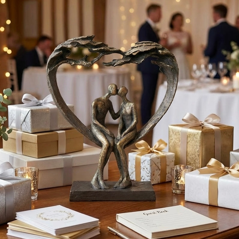 Sitting Couple Under Heart Tree