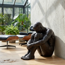 Load image into Gallery viewer, Large Sitting Man Bronze