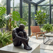 Load image into Gallery viewer, Large Sitting Man Bronze