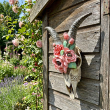 Load image into Gallery viewer, Goat Skull with Flowers