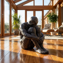 Load image into Gallery viewer, Large Sitting Man Bronze