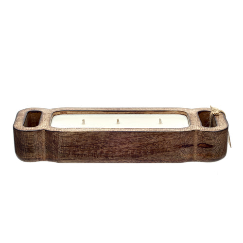 Wooden Rectangle Candle