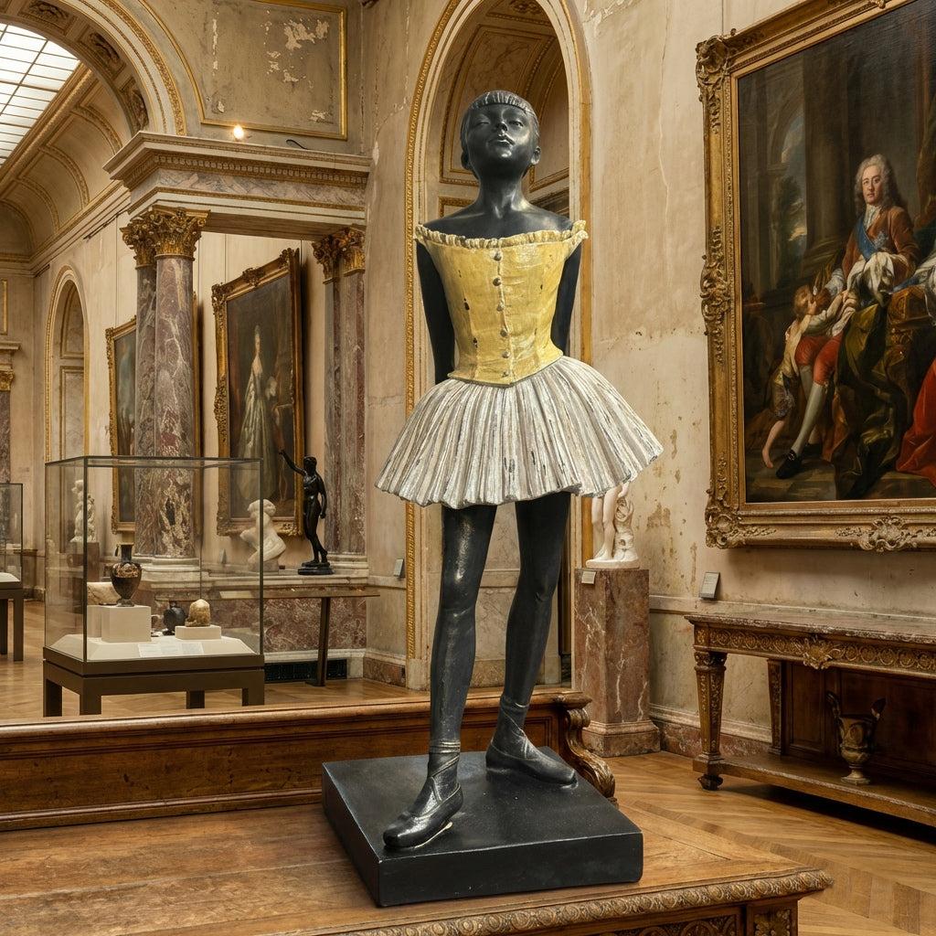 Ballerina in Orange Tutu