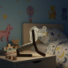 Load image into Gallery viewer, Blue Dog Table Lamp (LED/USB)