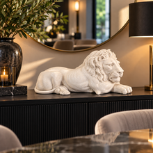 Load image into Gallery viewer, Caesar - White Lion Statue