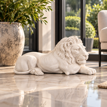 Load image into Gallery viewer, Caesar - White Lion Statue