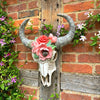 Ram Skull with Flowers