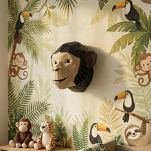 Load image into Gallery viewer, Origami Monkey Head