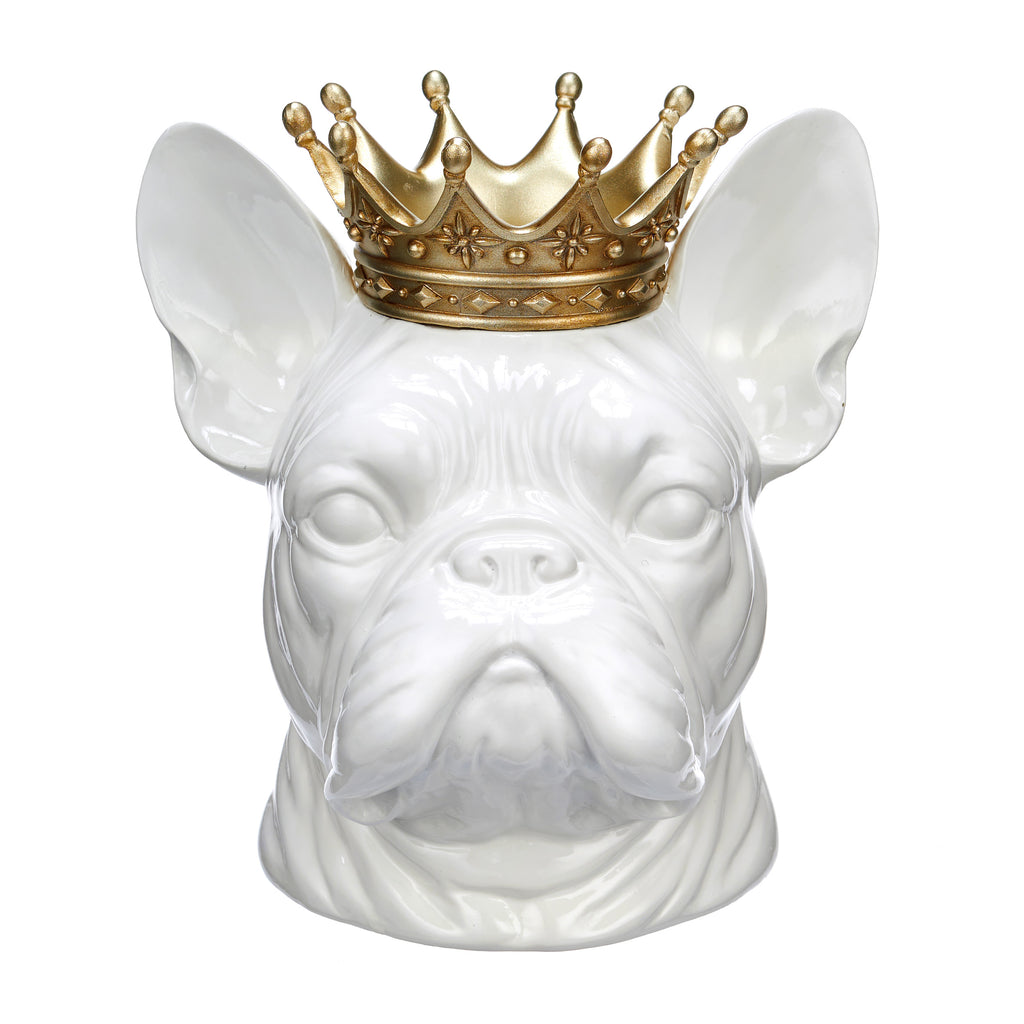 Bull Dog with Crown