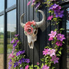 Ram Skull with Flowers