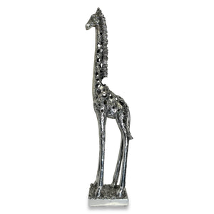 'Gerald' Silver Giraffe Sculpture