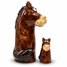 Load image into Gallery viewer, Dusty &amp; Rusty - Tiny Tails Clydesdale Horse Figures