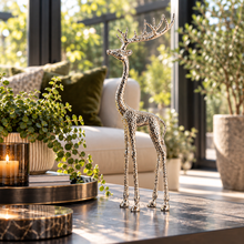 Load image into Gallery viewer, Dalia Pewter Deer Figurine - Medium