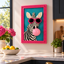 Load image into Gallery viewer, Zebra Balloon Wall Art