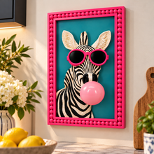 Load image into Gallery viewer, Zebra Balloon Wall Art