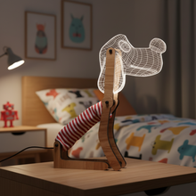 Load image into Gallery viewer, Red Dog Table Lamp (LED/USB)