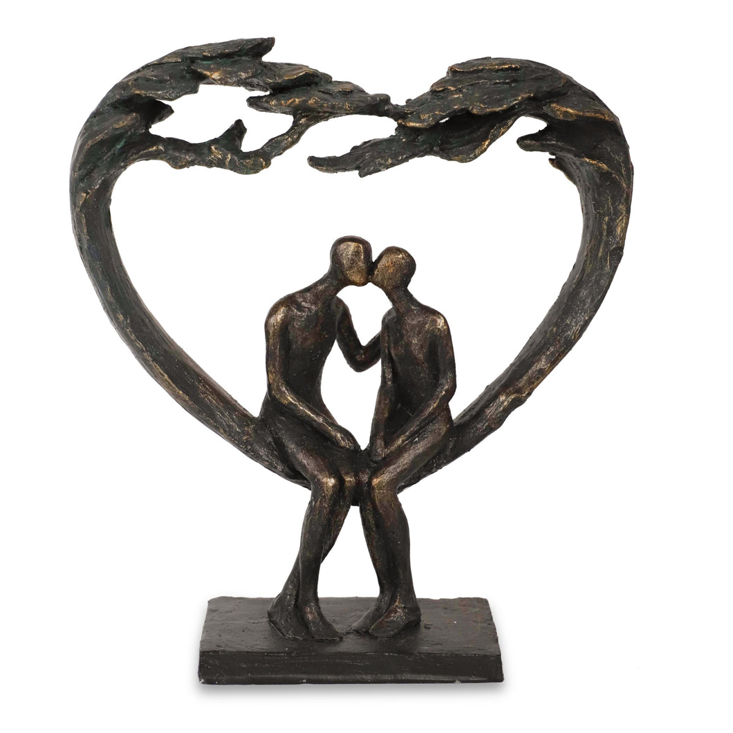 Sitting Couple Under Heart Tree