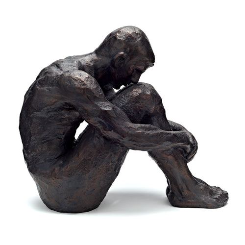 Sitting Man Bronze