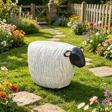 Load image into Gallery viewer, Large Sheep Footstool