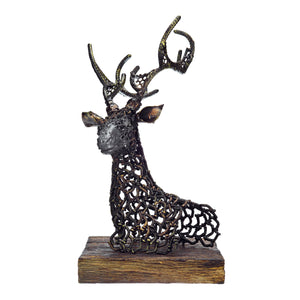 Urban Steel Deer Head - Stand