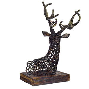 Urban Steel Deer Head - Stand