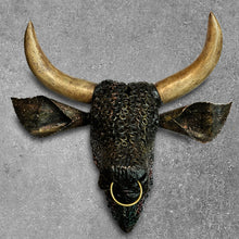 Load image into Gallery viewer, Urban Steel Bulls Head Wall Hanging