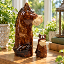 Load image into Gallery viewer, Dusty &amp; Rusty - Tiny Tails Clydesdale Horse Figures