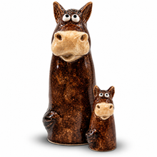Load image into Gallery viewer, Dusty &amp; Rusty - Tiny Tails Clydesdale Horse Figures