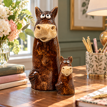 Load image into Gallery viewer, Dusty &amp; Rusty - Tiny Tails Clydesdale Horse Figures