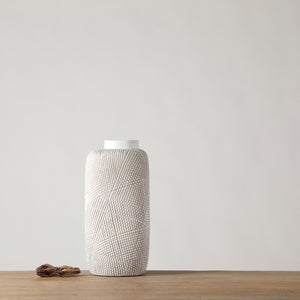 Abstract Cream Vase - Large