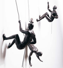 Load image into Gallery viewer, Climbing Men Trio - Bronze Colour Wall Art