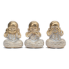 Three Wise Buddha Babies (Gold)
