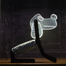 Load image into Gallery viewer, Blue Dog Table Lamp (LED/USB)