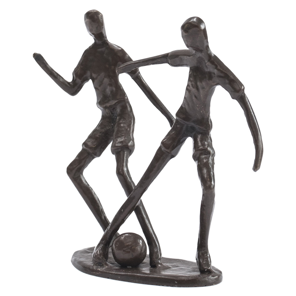 Solid Bronze - Two Footballers