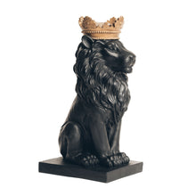 Load image into Gallery viewer, Black Lion Gold Crown