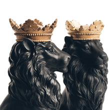 Load image into Gallery viewer, Black Lion Gold Crown