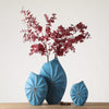 Blue Shell Patterned Vase - Large
