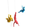 Coloured Climbing Men Trio (Set of 3)