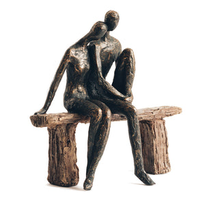 Couple on Bench Sculpture