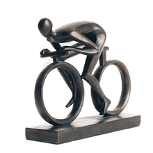 Load image into Gallery viewer, Large Bronze Colour Cyclist