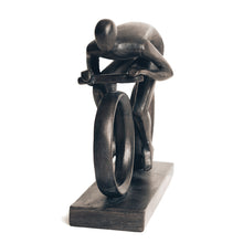 Load image into Gallery viewer, Large Bronze Colour Cyclist