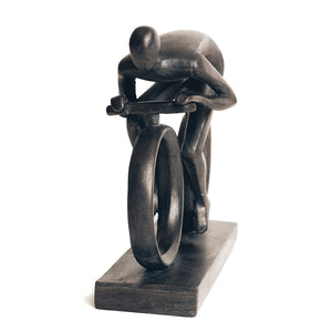 Large Bronze Colour Cyclist