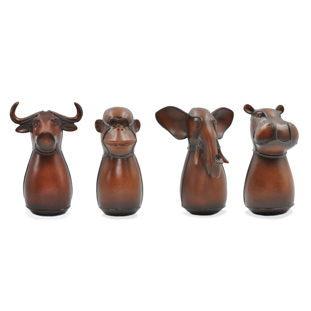 Faux Leather Set  -  Set of all 4 Small Animals
