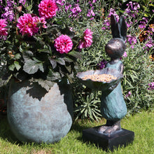 Load image into Gallery viewer, Garden Rabbit Bird Bath