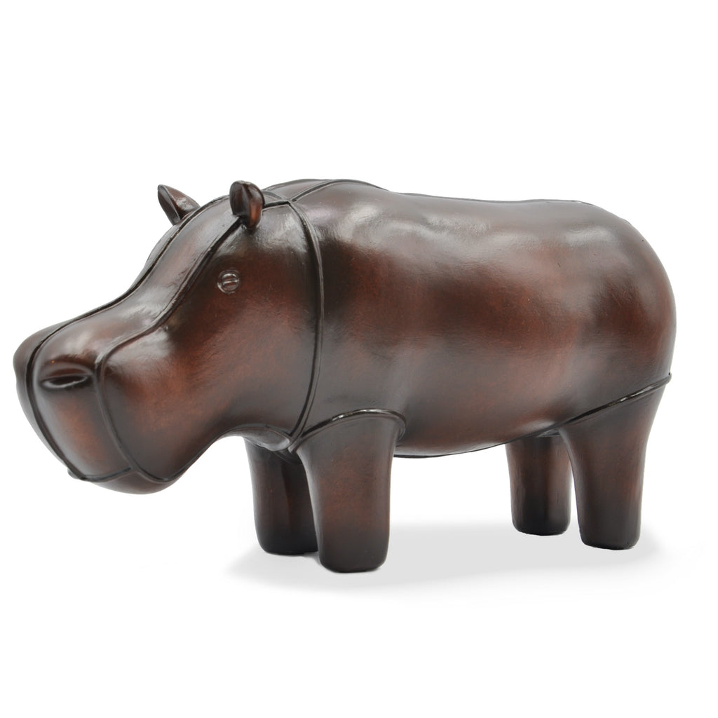 Hippo - Faux Leather Ornament (Large)