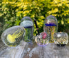 Yellow Jellyfish in Ice Paperweight