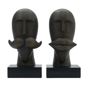 La Moustache / La Lips Bookends