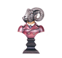 Load image into Gallery viewer, Victorian Rams Head Bust